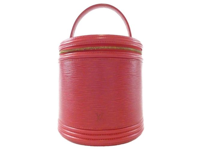 Louis Vuitton Epi Cannes Handtasche Rot