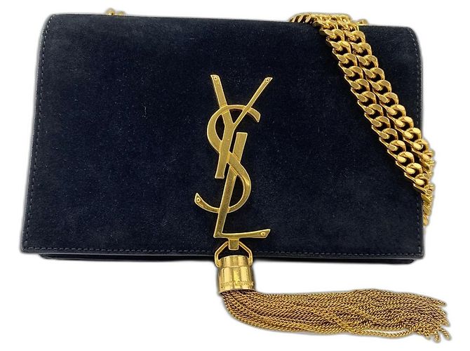 Borsa a tracolla Yves Saint Laurent Paris Kate Nero