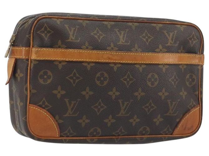 LOUIS VUITTON Monogram Compiegne 28 Clutch Bag M51845 LV Auth 197454 Monograma