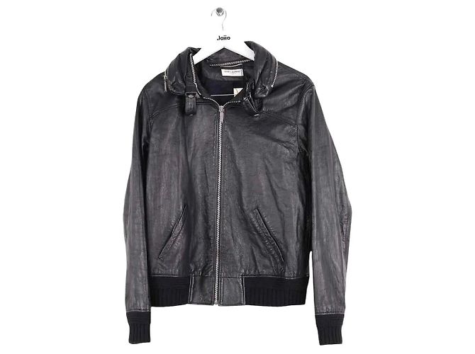 Saint Laurent Schwarze Jacke