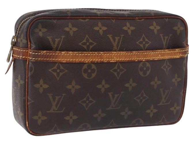 LOUIS VUITTON Monogram Compiegne 23 Clutch Bag M51847 LV Auth ep15682