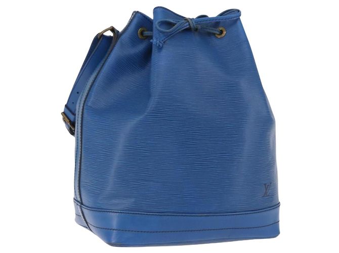 Borsa a tracolla LOUIS VUITTON Epi Noe Blu M44005 LV Auth BA14874A