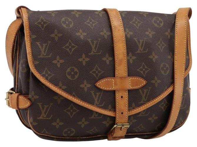 LOUIS VUITTON Monogram Saumur 30 Shoulder Bag M42256 LV Auth ka5757A Monograma