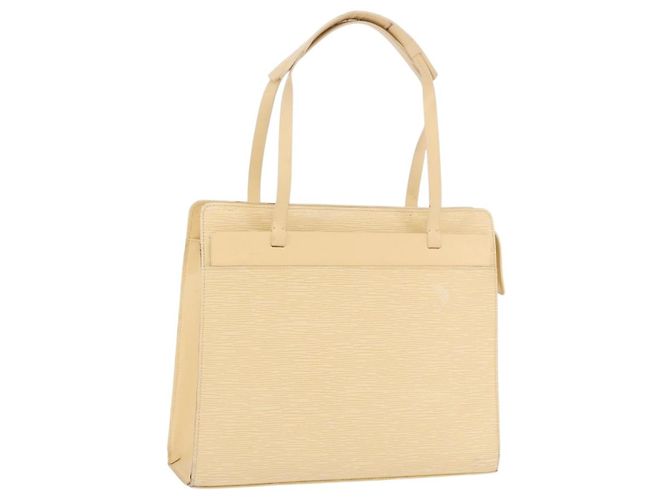 Saco Tote LOUIS VUITTON Epi Croisette PM Vanilla M5249A LV Auth ka5787