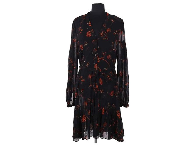 The Kooples Schwarzes Kleid