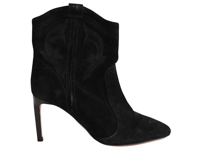 Botas western Ba&Sh en ante negro
