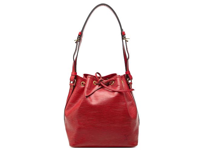 Borsa a secchiello Louis Vuitton Epi Petit Noe rossa Rosso