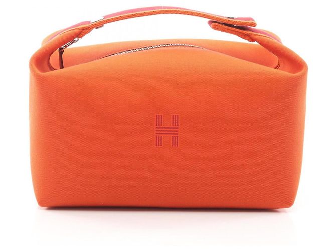 Hermès Borsa Hermes Bride à Bracque GM Rosso Arancione Bordò