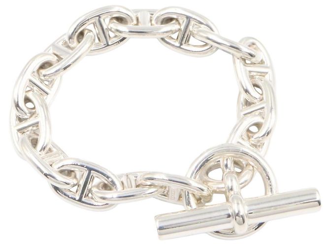 Hermès Bracciale Hermes Chaine d'Ancre PM con charm Argento
