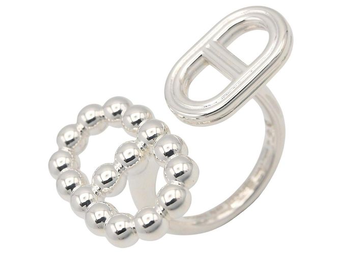 Ring Hermès Anello Hermes Chaine d'Ancre Area II Argento