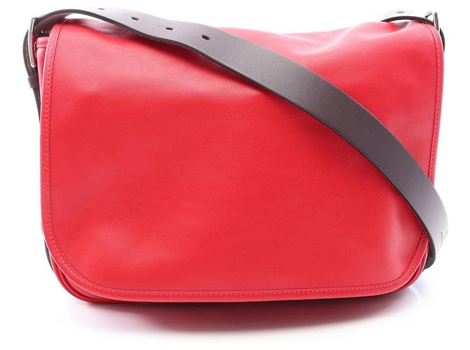 Hermès Sac à épaule Hermes Balda 30 Marron Rouge