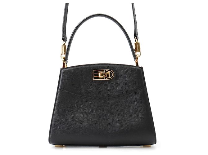 Bolsa Salvatore Ferragamo New Studio Box Preto
