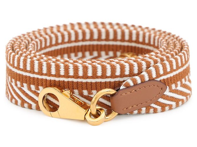 Hermès Hermes Shoulder Strap Bandoulière Sangle Caval Beige Golden Roh