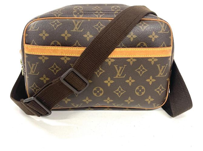 Bolso de hombro Louis Vuitton Reporter PM Castaño Monograma