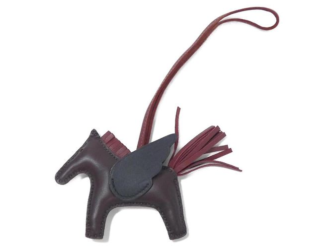Hermès Hermes Rodeo Pegasus Accessory Bag Charm PM Marrone Nero Rosso