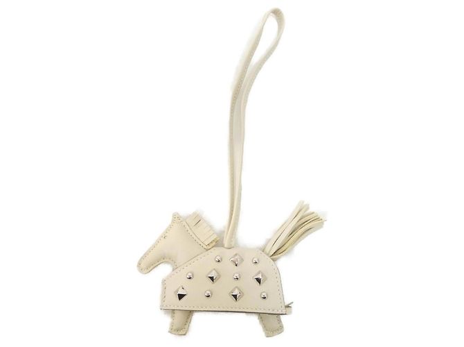Hermès Rodeo Robeo Lock PM Accessory Bag Charm Beige