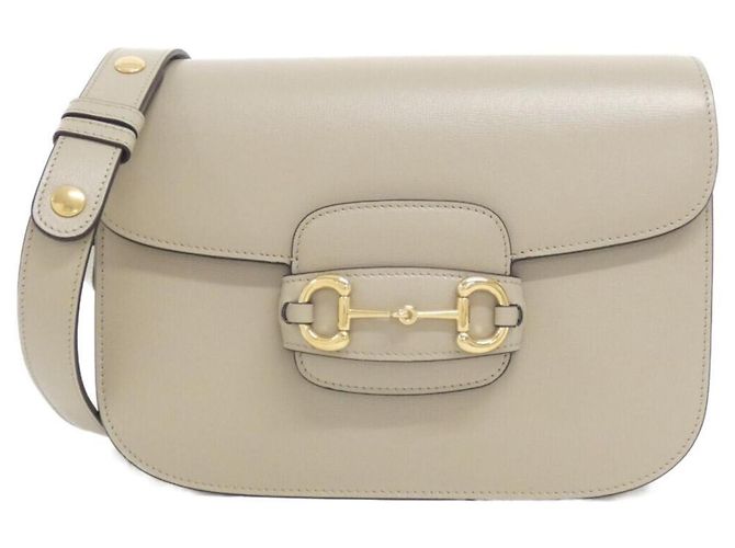 Borsa a tracolla Gucci Horsebit 1955 Beige