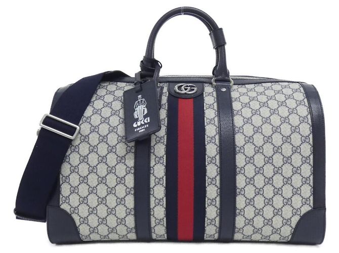 Bolsa Boston Gucci SAVOY Azul Bege