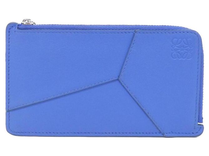 Loewe Puzzle Long Coin Card Holder Blue