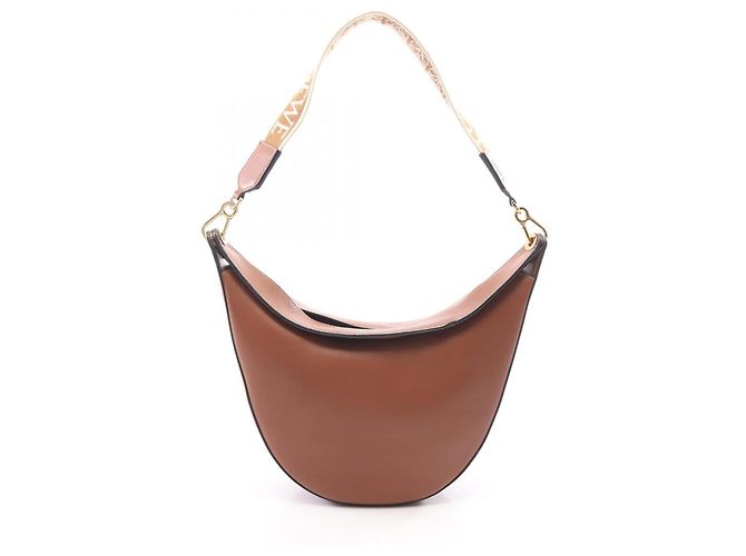 Loewe Luna Schultertasche Braun