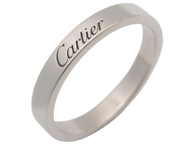 Cartier C de Ring aus Platin Silber