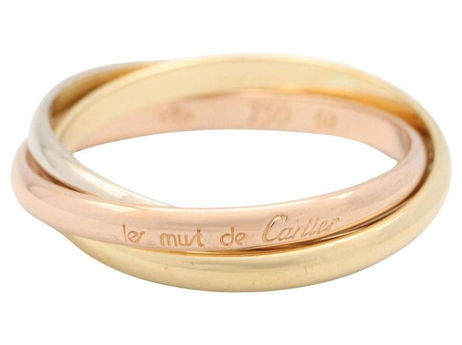 Anillo Cartier Trinity Plata Dorado