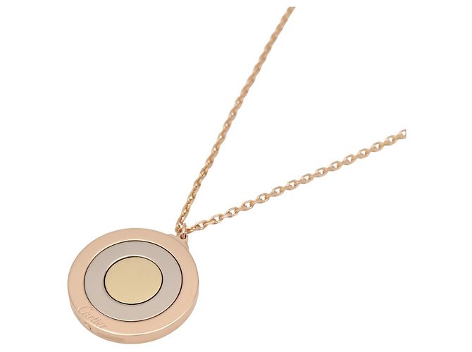 Collar Cartier Trinity Round Plata Dorado