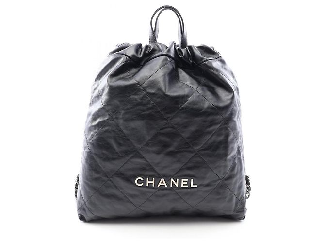 Chanel 22 Large Backpack/Handbag Black