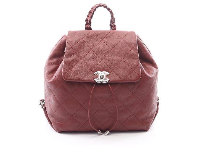 Sac à dos/Sac à main Chanel Matelassé Bordeaux