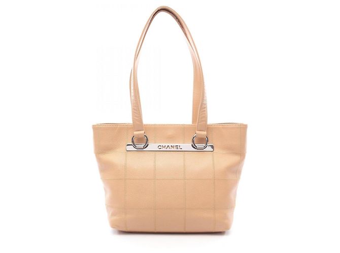Borsa Tote Chanel Chocolate Bar Beige