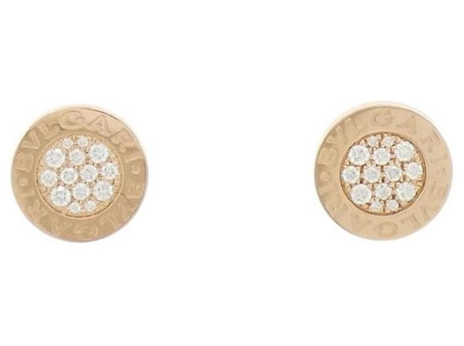 Bulgari Pendientes de botón Bvlgari en oro rosa de 18K