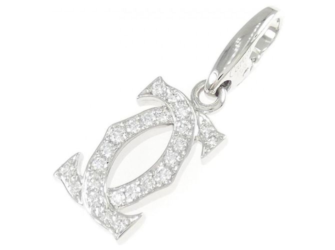 Cartier 2C Anhänger in Weißgold