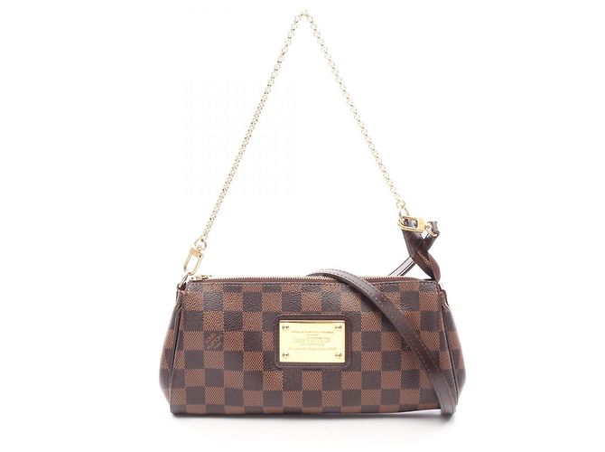 Borsa 2-Way Louis Vuitton Eva Damier Ebene Marrone
