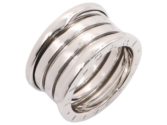 Bulgari Anel B-zero1 de 4 Bandas Bvlgari em Ouro Branco 18K Prata