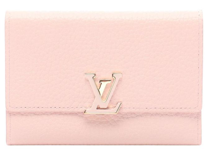 Louis Vuitton Portefeuille Capucines Compact Wallet Pink