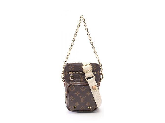 Bolsa de Mão 2-Way Louis Vuitton Utility Crossbody Monogram Marrom