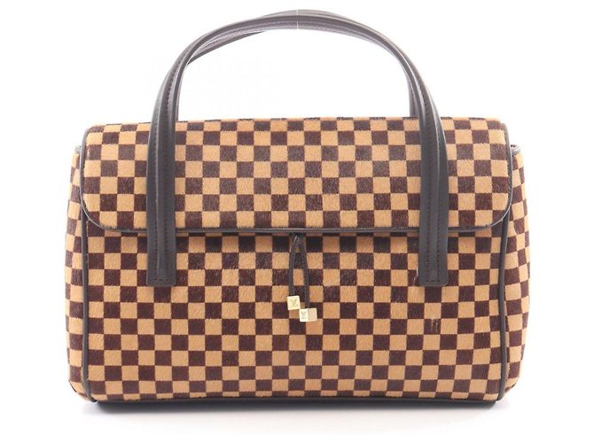 Louis Vuitton Lion Damier Sauvage Handtasche Braun
