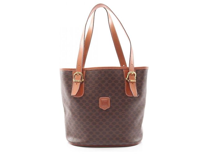 Céline Celine Macadam Tote Bag Braun
