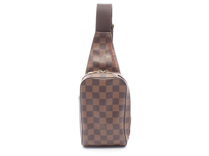 Sac ceinture Louis Vuitton Geronimos Damier Ebene Marron