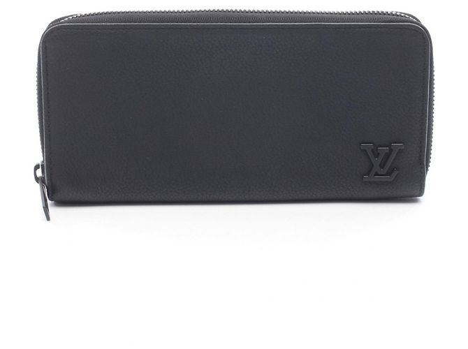 Portafoglio Zippy Louis Vuitton in pelle nera Nero