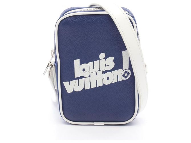 Sac à bandoulière Louis Vuitton Danube PPM Blanc Bleu Marine