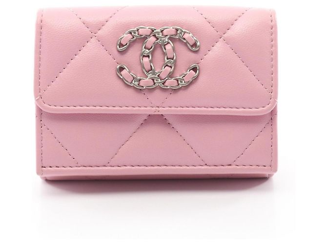 Cartera con solapa Chanel 19 Dixneuf Small Rosa