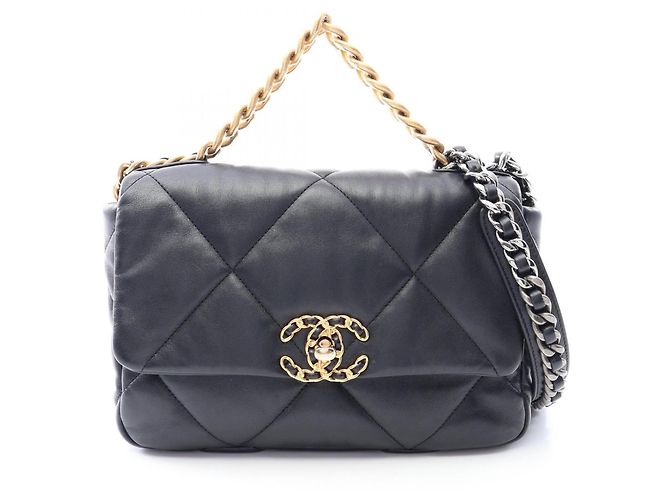 Borsa a tracolla Chanel 19 Dixneuf Matelassé Nero