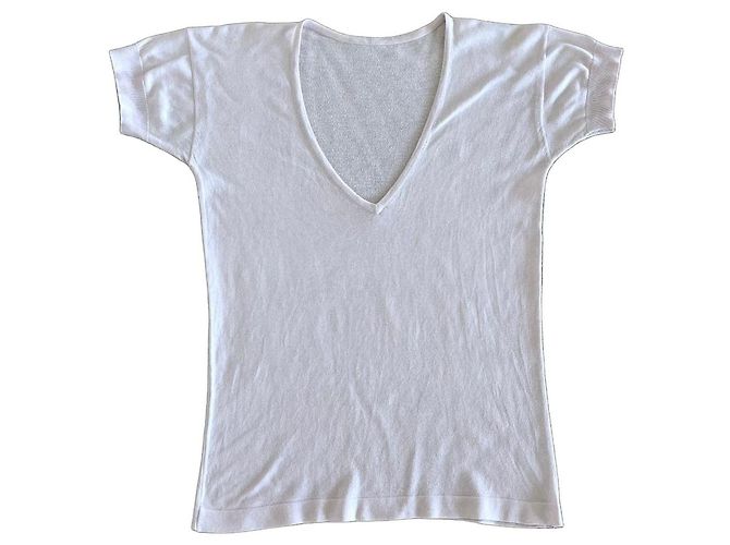 John Smedley Camiseta cuello V rosa pálido