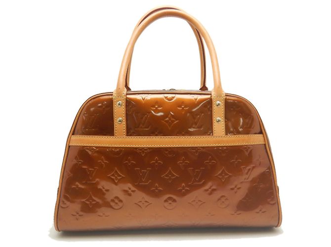 Louis Vuitton Vernis Tompkins Square Handtasche Bronze Monogramm