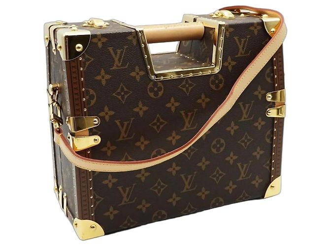 Louis Vuitton Boîte à goûter Monogram M10042 Marron Bijouterie dorée Monogramme