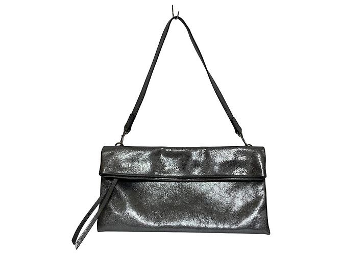 Autre Marque Sac à main en cuir Gianni Chiarini Argenté