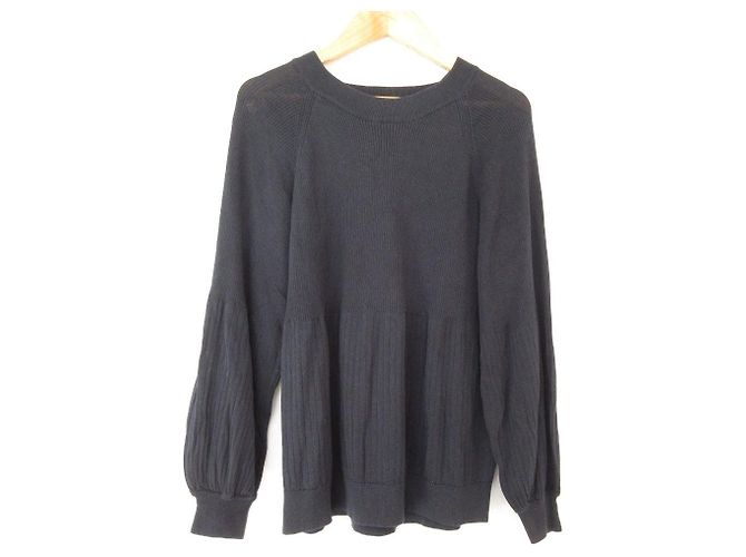 Autre Marque LILLY LYNQUE Rippstrick-Pullover Blau Marineblau