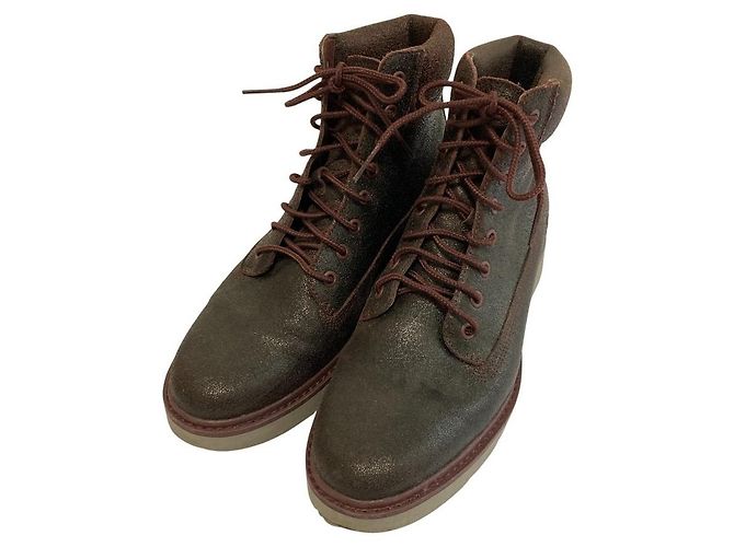 Autre Marque Botas de couro Timberland Kenniston Marrom