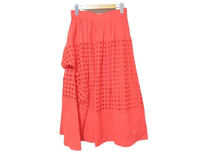Autre Marque Saia bordada ADORE Vermelho